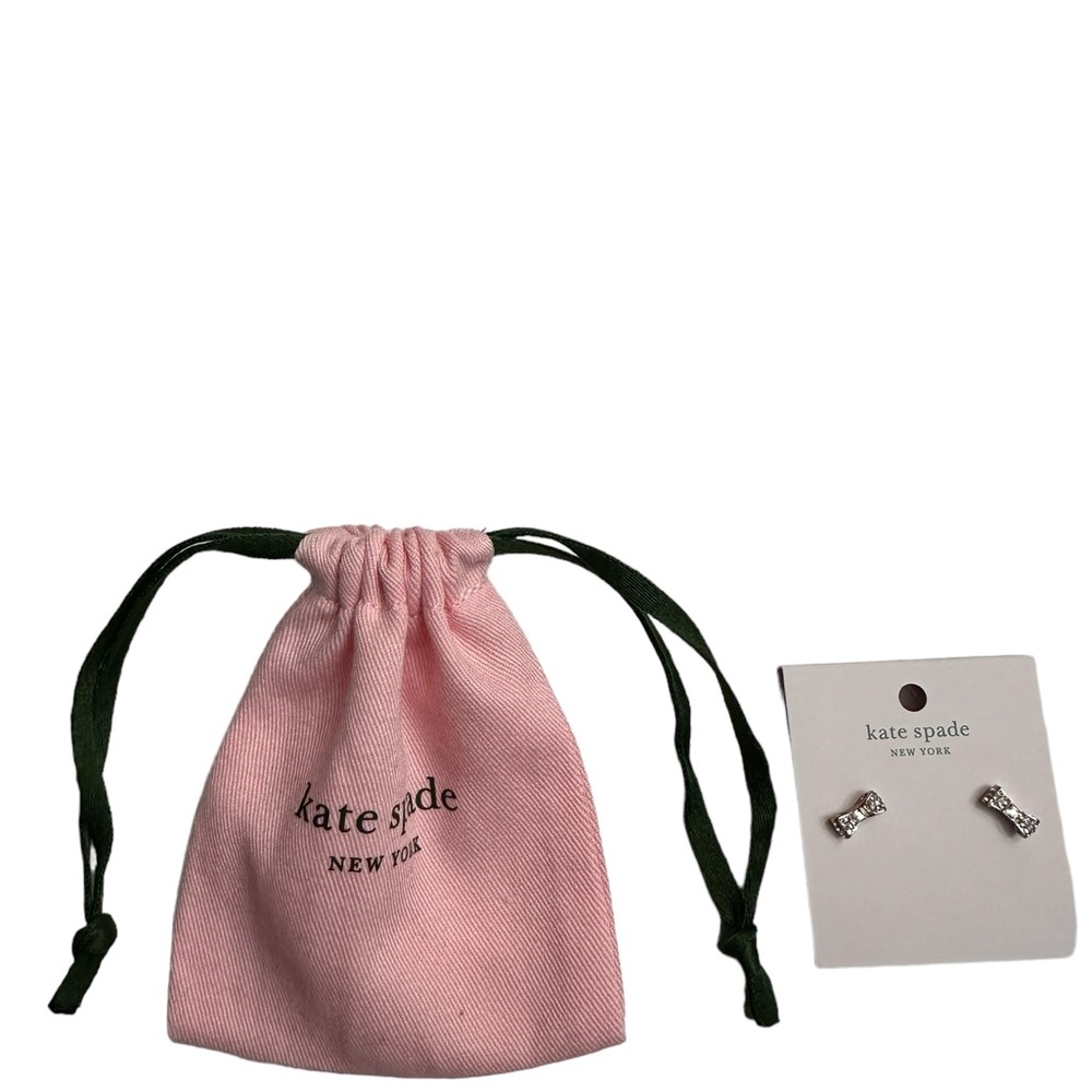 Kate Spade Ready Set Bow Rose Gold Earrings NWT